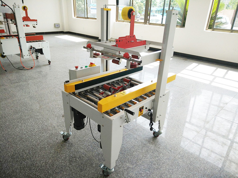 JS-FXZ500B 左右驅動配聯線手動自動折蓋膠帶封箱機